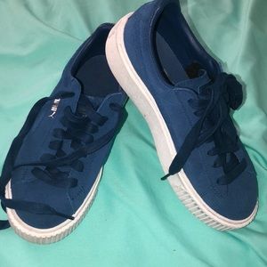 Blue Suede Pumas.